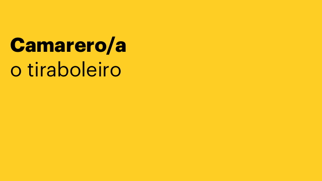 Camarero/a