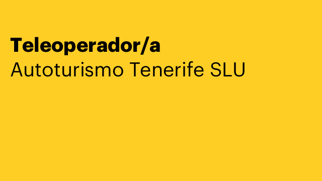 Teleoperador/a