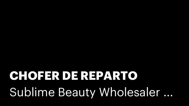 CHOFER DE REPARTO