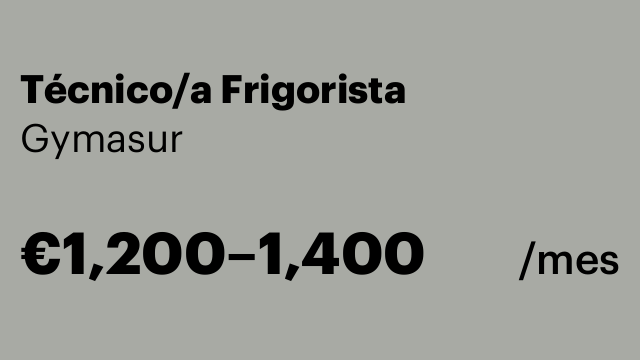 Técnico/a Frigorista