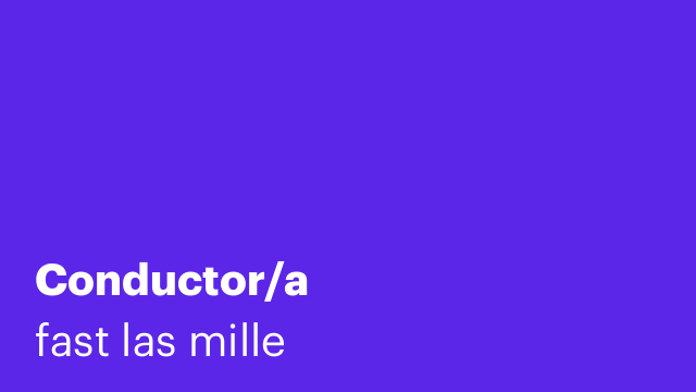 Conductor/a