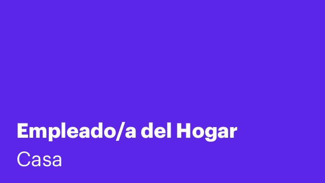 Empleado/a del Hogar