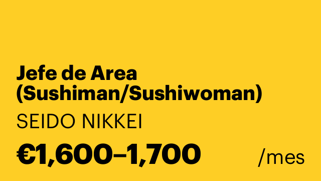 Jefe de Area (Sushiman/Sushiwoman)