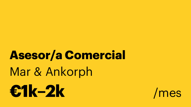 Asesor/a Comercial