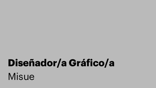 Diseñador/a Gráfico/a