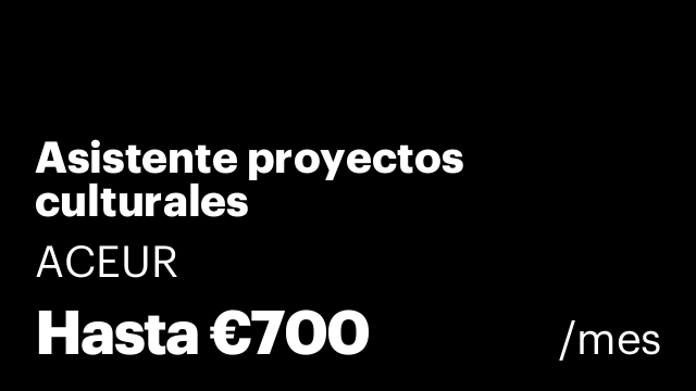 Asistente proyectos culturales