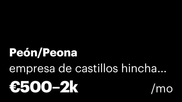 Peón/Peona