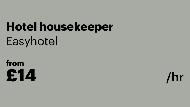 Hotel housekeeper