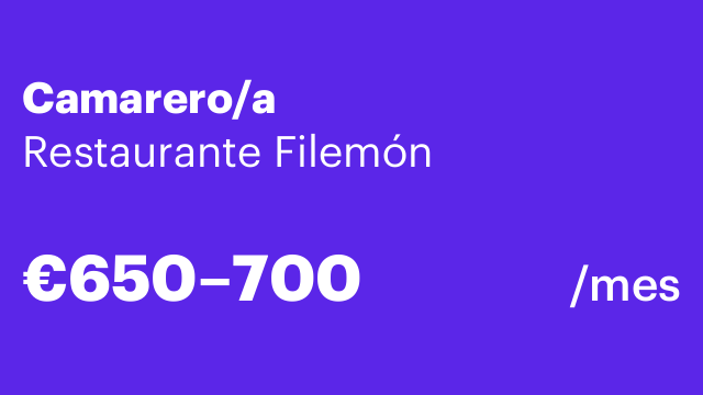 Camarero/a