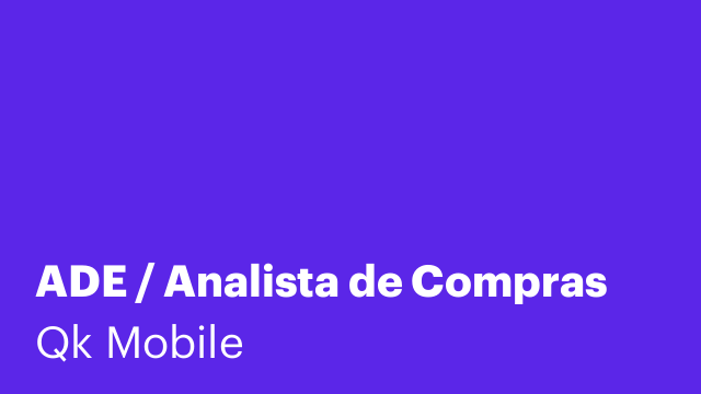 ADE / Analista de Compras