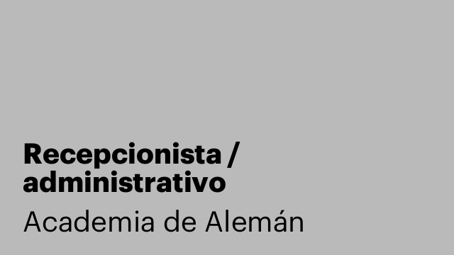 Recepcionista / administrativo
