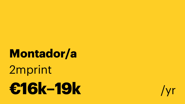 Montador/a