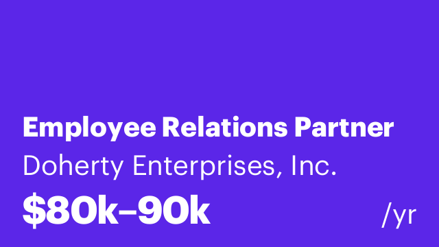 Employee Relations Partner