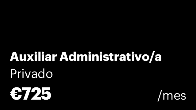 Auxiliar Administrativo/a