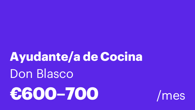 Ayudante/a de Cocina