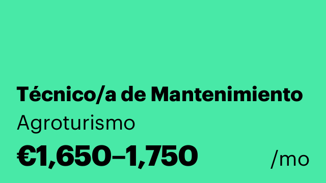Técnico/a de Mantenimiento