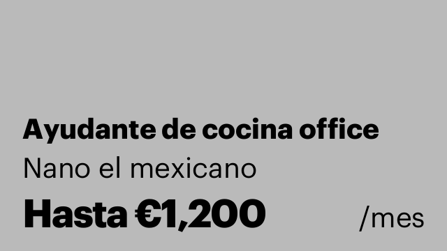 Ayudante de cocina office