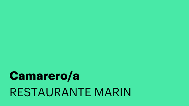 Camarero/a