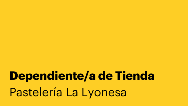 Dependiente/a de Tienda