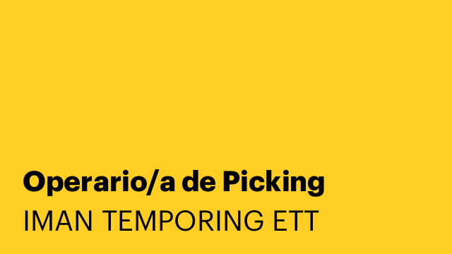 Operario/a de Picking