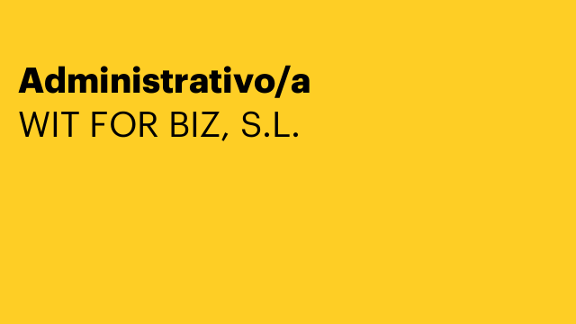 Administrativo/a