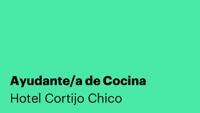 Ayudante/a de Cocina