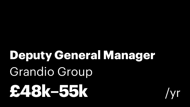 Deputy General Manager