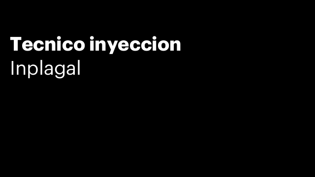 Tecnico inyeccion