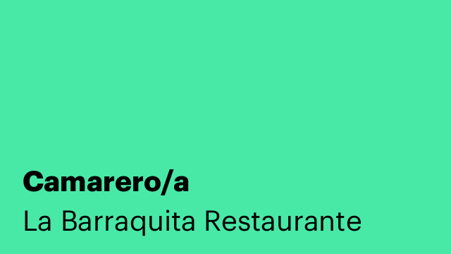 Camarero/a