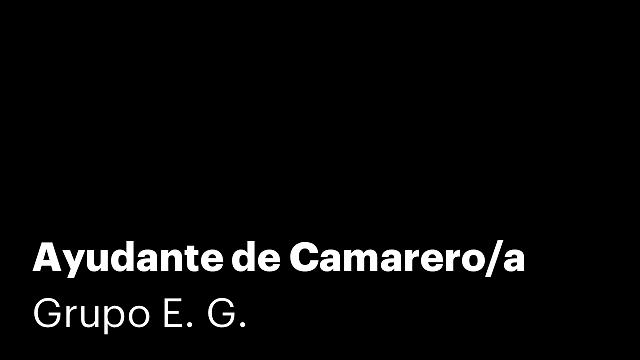 Ayudante de Camarero/a