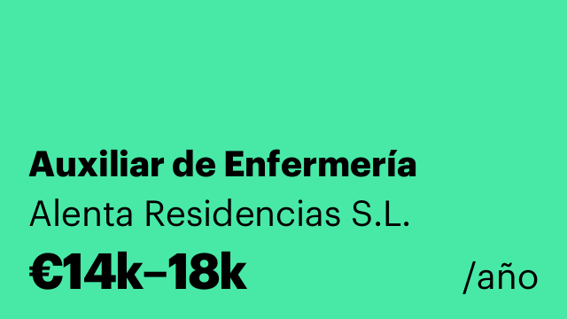 Auxiliar de Enfermería