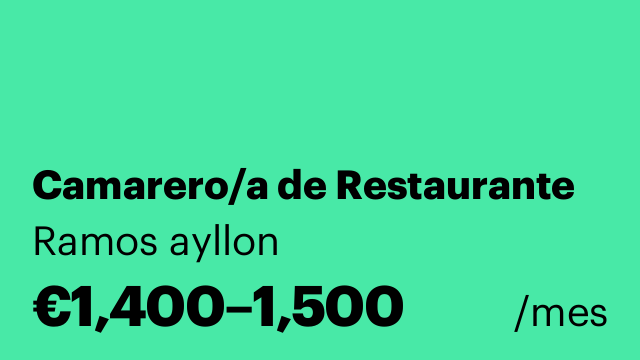 Camarero/a de Restaurante