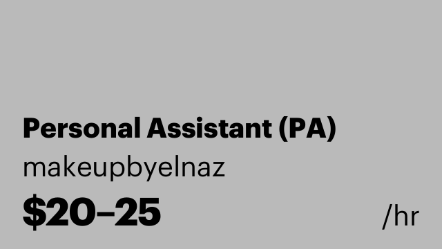 Personal Assistant (PA)