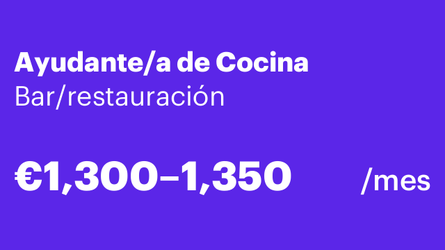 Ayudante/a de Cocina