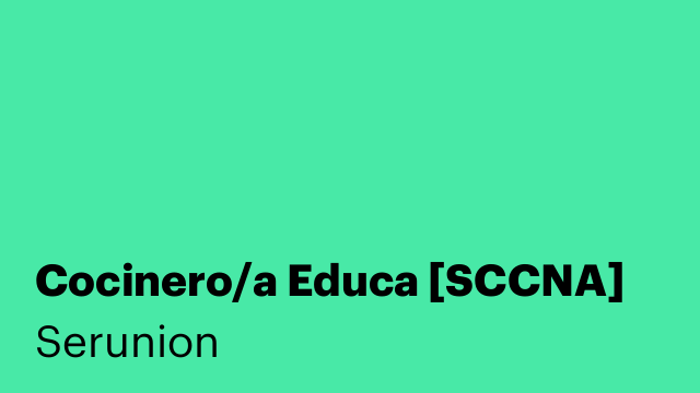 Cocinero/a Educa [SCCNA]