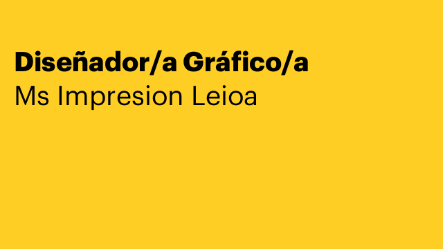 Diseñador/a Gráfico/a