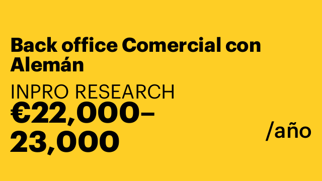 Back office Comercial con Alemán