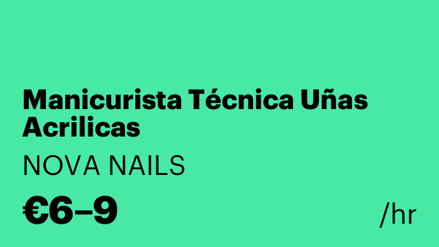Manicurista Técnica Uñas Acrilicas