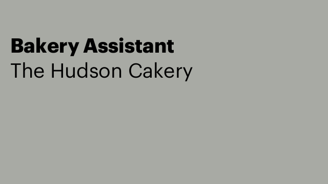 Bakery Assistant