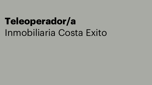 Teleoperador/a