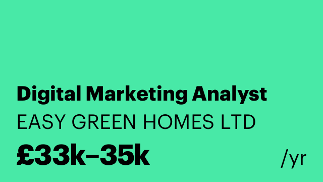 Digital Marketing Analyst