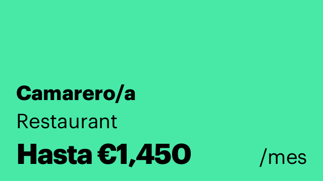 Camarero/a