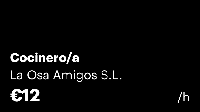 Cocinero/a