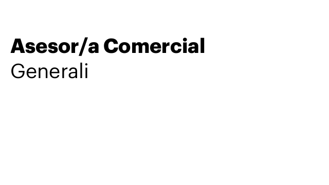 Asesor/a Comercial