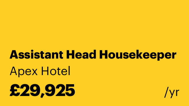 Assistant Head Housekeeper