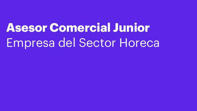 Asesor Comercial Junior