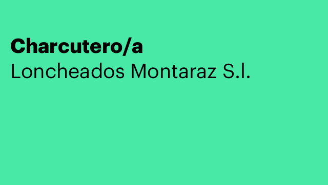 Charcutero/a
