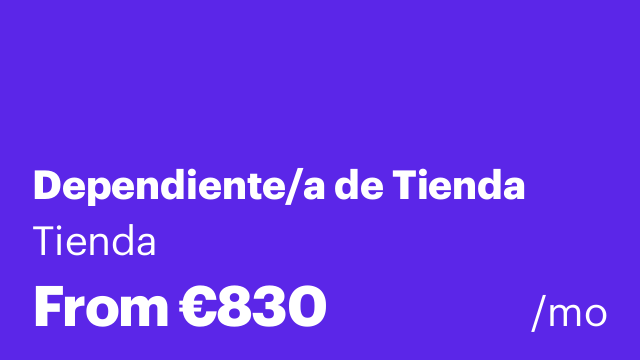 Dependiente/a de Tienda