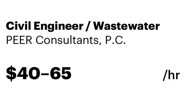 Civil Engineer / Wastewater