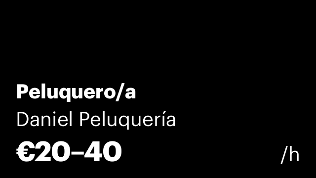 Peluquero/a